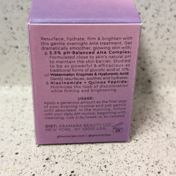 Glow Recipe Watermelon Glow AHA Night Treatment mini - Picture 3 of 4
